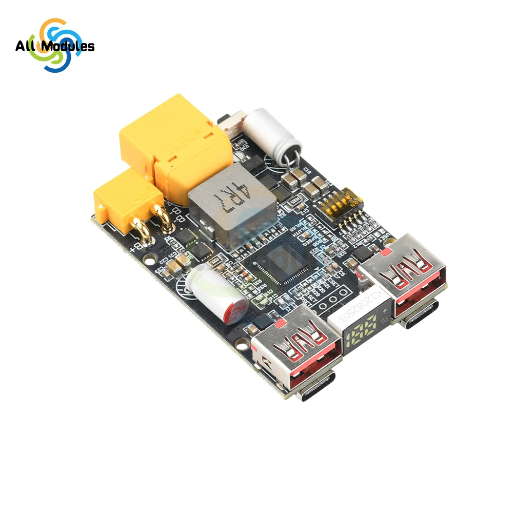 

2-7S 100W Fast Charging Module Universal Mobile Power Motherboard Supports Lithium/LiFePO4 Batteries Dual USB Dual Type C