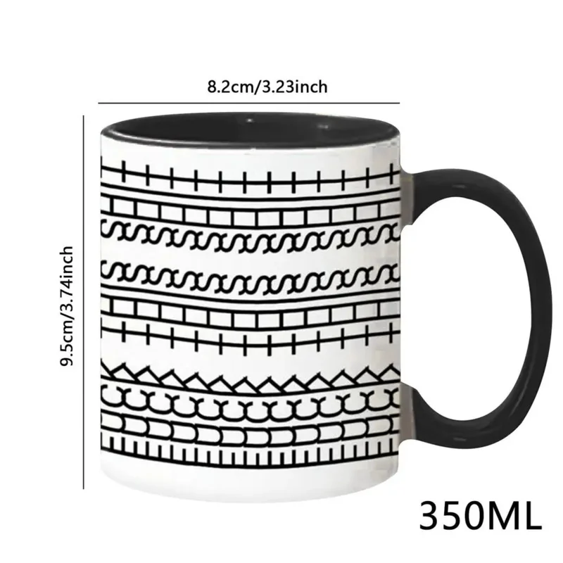 TOPLIVING Hide Message Coffee Mug Ceramic Chocolate Milk Cup Modern Coffee Lover Gift Kitchen Accessories Message Coffee Tumbler
