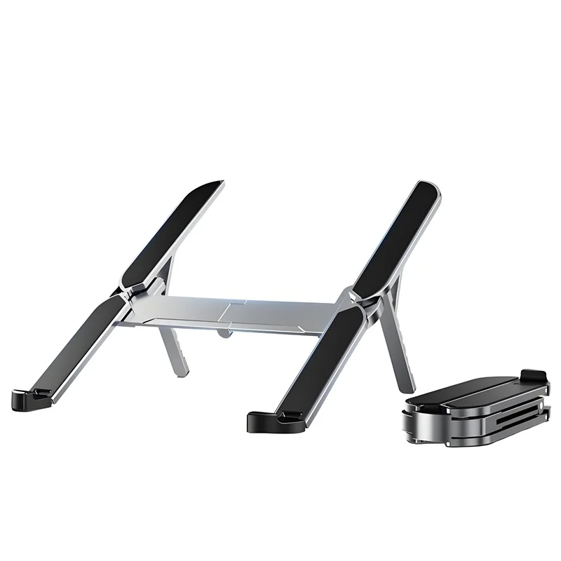 

Portable Desk Foldable Mini Metal Adjustable Laptop Stand for Ipad Notebook Holder Compatible with 10-17 Inch Laptops Tablets