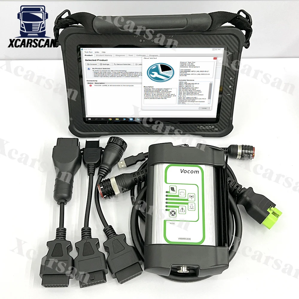 Xplore tablet Arla 2.8.150 PPT FOR vocom vocom1 diagnostic Tool 88890300 Hervy duty truck UD For Vocom programming tool