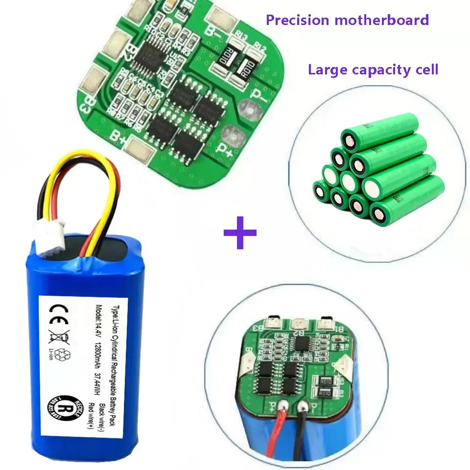 100%.Original(For C30B)Battery for.Lirctroux.C30B.Robot.Vacuum.Cleaner.14.4V. 6800mAh,/12800mAh/9800mAh/ lithium cell,