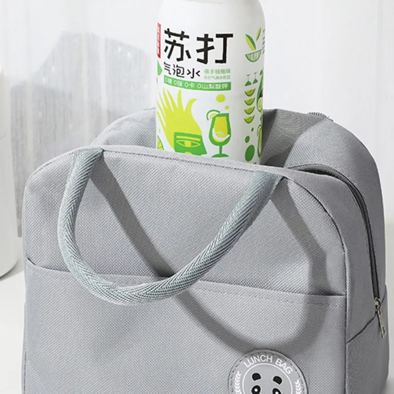 Lunch Bag Handle Insulation Cooler Tote For Women Kid Lunch Box Picnic Travel Portable Food Storage Breakfast Thermal Food Bags