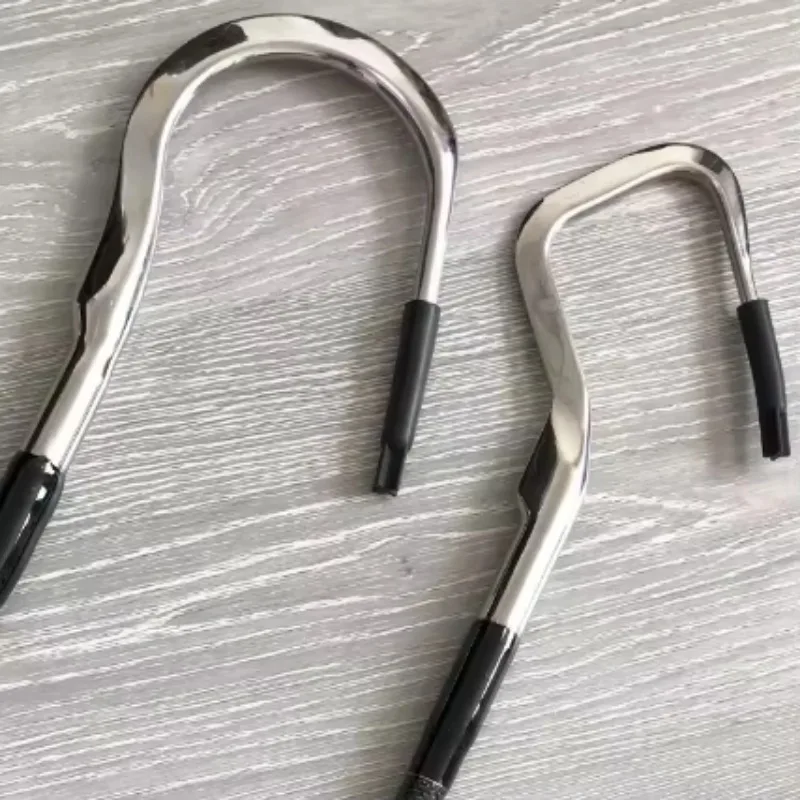 Gancho de Pesca de Acero Inoxidable 316 con Mango de Carbono, Capacidad de Arrastre Máxima de 200 kg, 1.6 m, 1.8 m, 2.1 m, Herramientas y Accesorios para Pesca de Peces Grandes