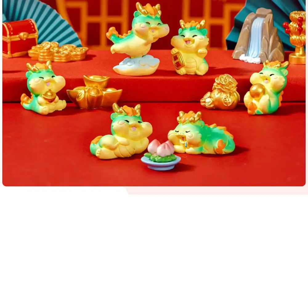 New Year Micro Landscape Little Crafts Handmade China-Chic Figurine Resin Animal Statue Garden