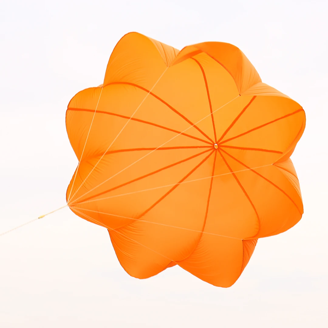 FPV 드론 UAV 모델 항공기용 나일론 낙하산 배출 우산 - 랜야드 포함 야외 착륙 보호 4-15kg급