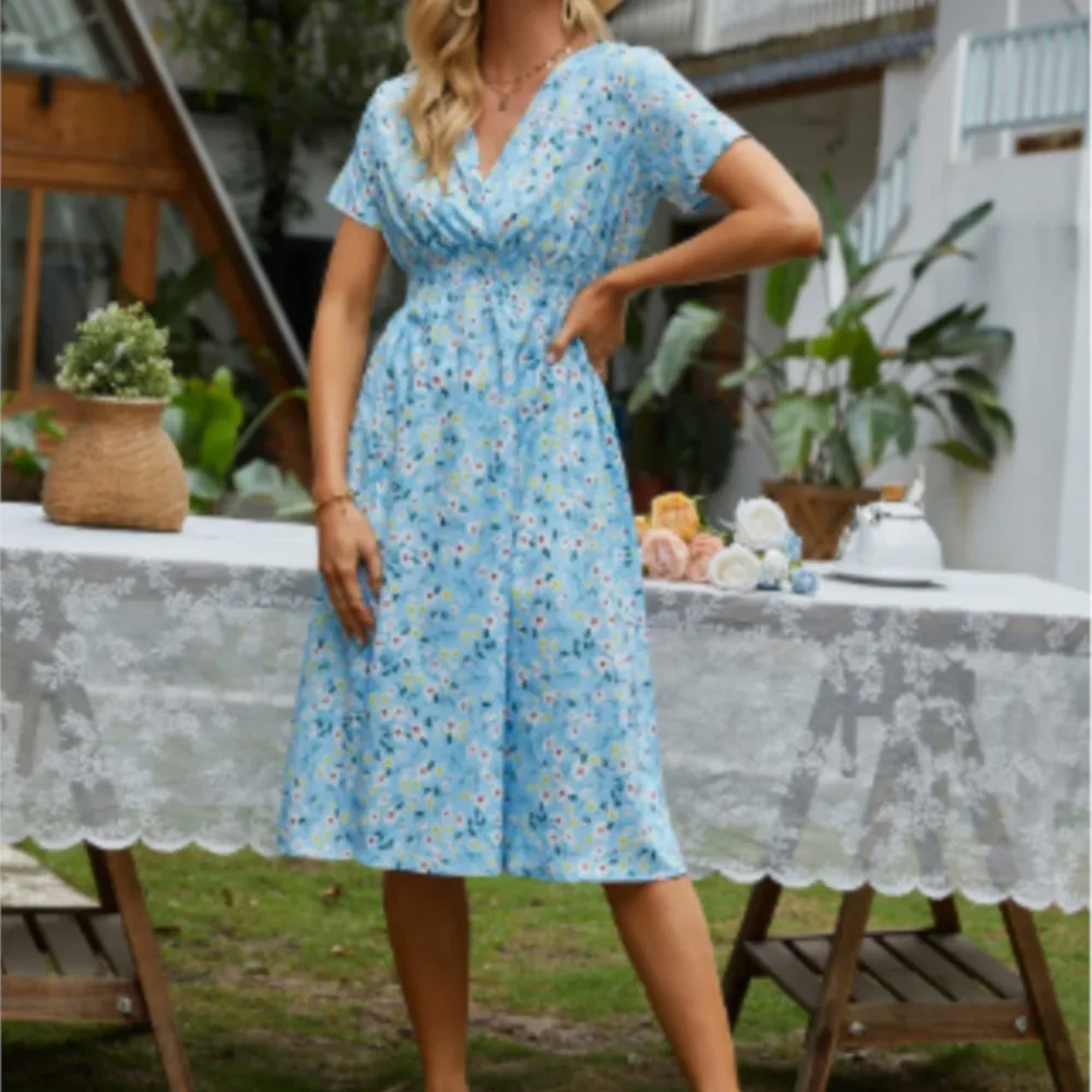 Summer Sexy Spaghetti Strap Floral Print Maxi Dress For Women Casual  Elegant Chest Wrap Long Woman Beach Dress Holiday - AliExpress 200000345