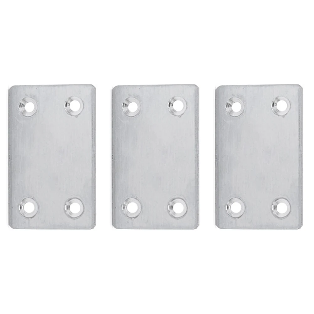 Furniture Connectors Fixing Piece Repair Plate Corner Brackets Furniture Flat Mending 4 Holes Connecting Fasteners image 5