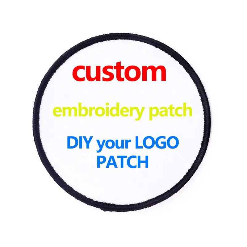 Custom Embroidery Patches for Clothing Min order 10 Pcs Your Logo Customized Personalised Patch Iron on School Brand Caps