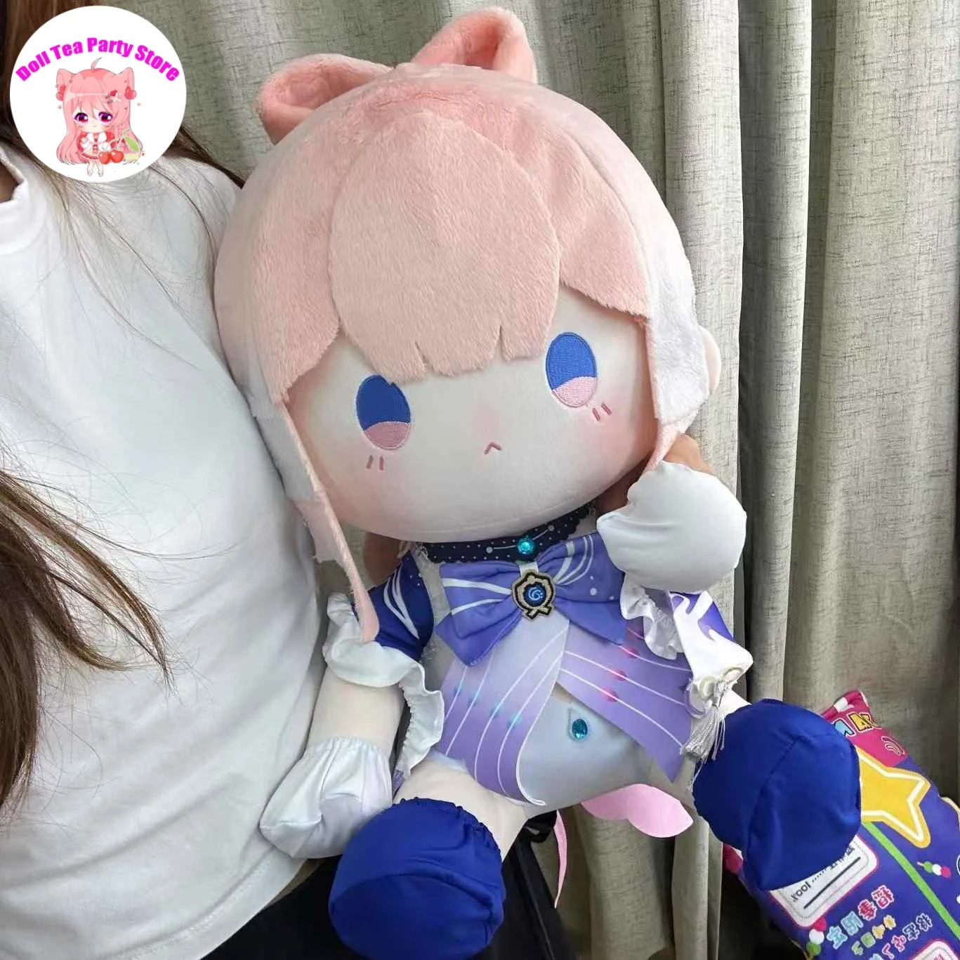

Sangonomiya Kokomi 30cm Genshin Impact Sitting Posture Plush Cotton Doll Body With Clothes Pillow Dress Up Outfit Cute Toys Gift