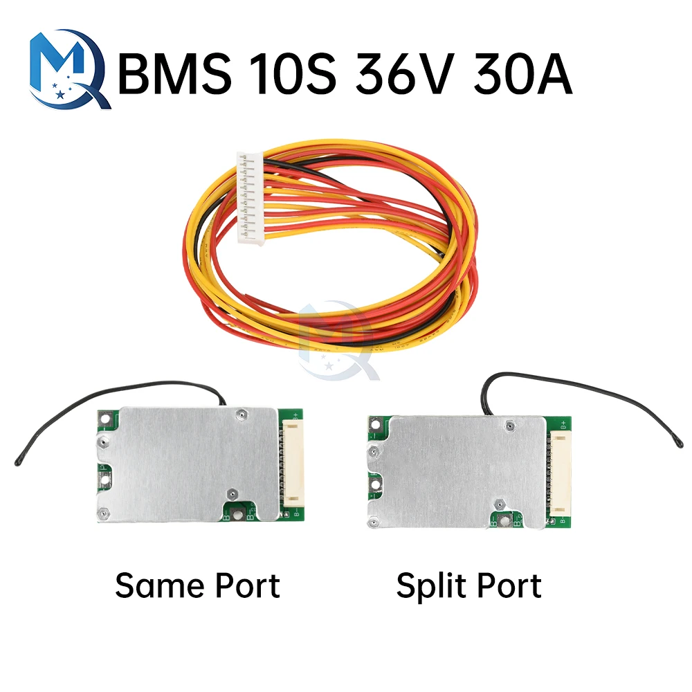 10S 36V 30A Same Port Split Port with Equalization Li-ion Protection Board Battery Protection Board for Electric Vehicle BMS