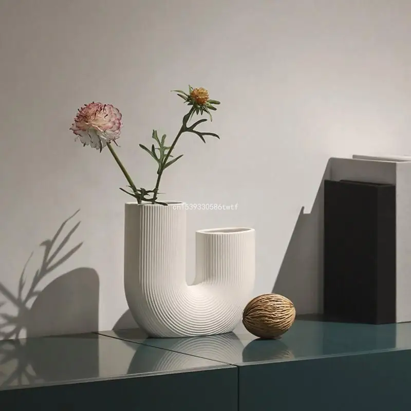 U-shaped Flower Pot Silicone Mold DIY Epoxy Resin Mould Gypsum Concrete Mould Dropship