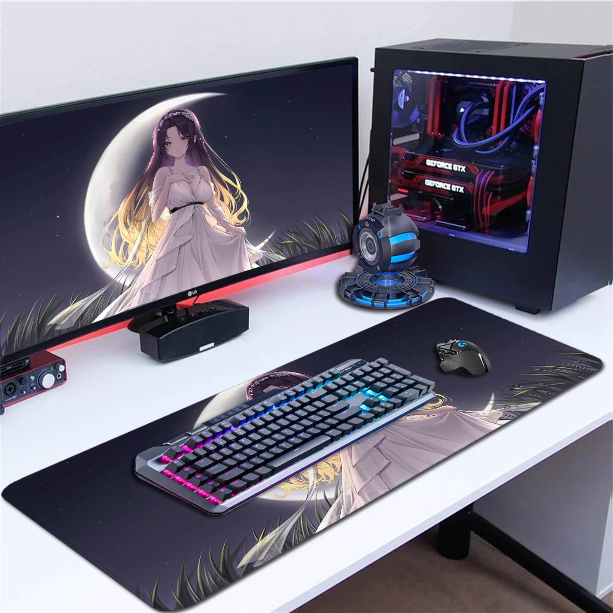 

Anime Girl Mouse Pad Large Gaming Mouse Pad Office Accessories Desk Mat Non-Slip Base Gamer Game Mousepad Computer Keyboard Pad