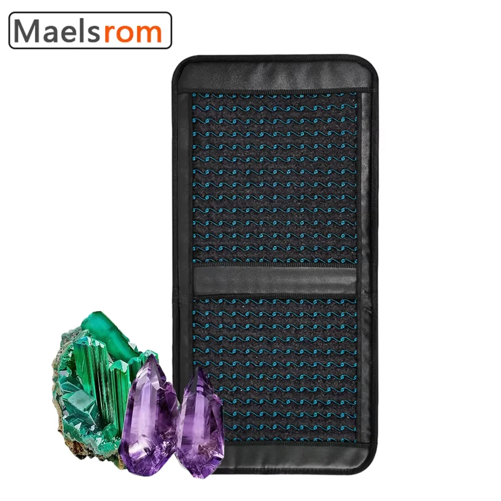 PEMF Amethyst Wheel Vein Mineral Heating Massage Pad Infrared Heating Therapy Foldable Seat Cushion 100X50CM Eliminate Inflammat