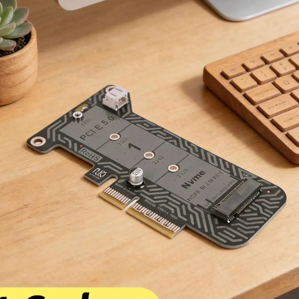 

PH4215 M.2 PCIe Adapter Ultra Speed 128Gbps PCIe 5.0 To M.2 NVMe Expansion Card Support 2230 2242 2260 2280 SSD (Not for SATA)