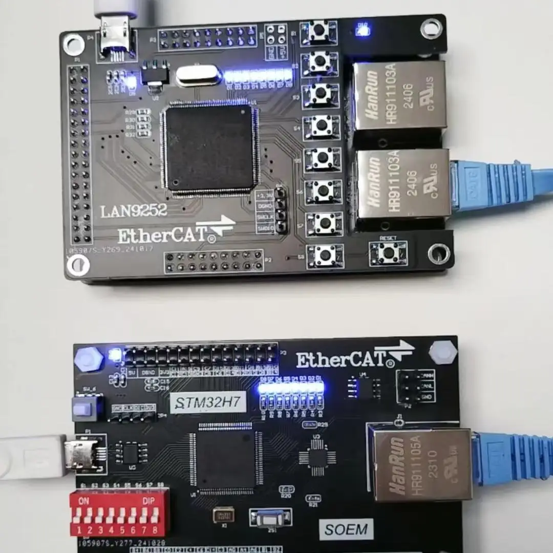 SOEM EtherCAT Master STM32H743 LAN9252 AX58100 ET1100 Slave Support DC Sync