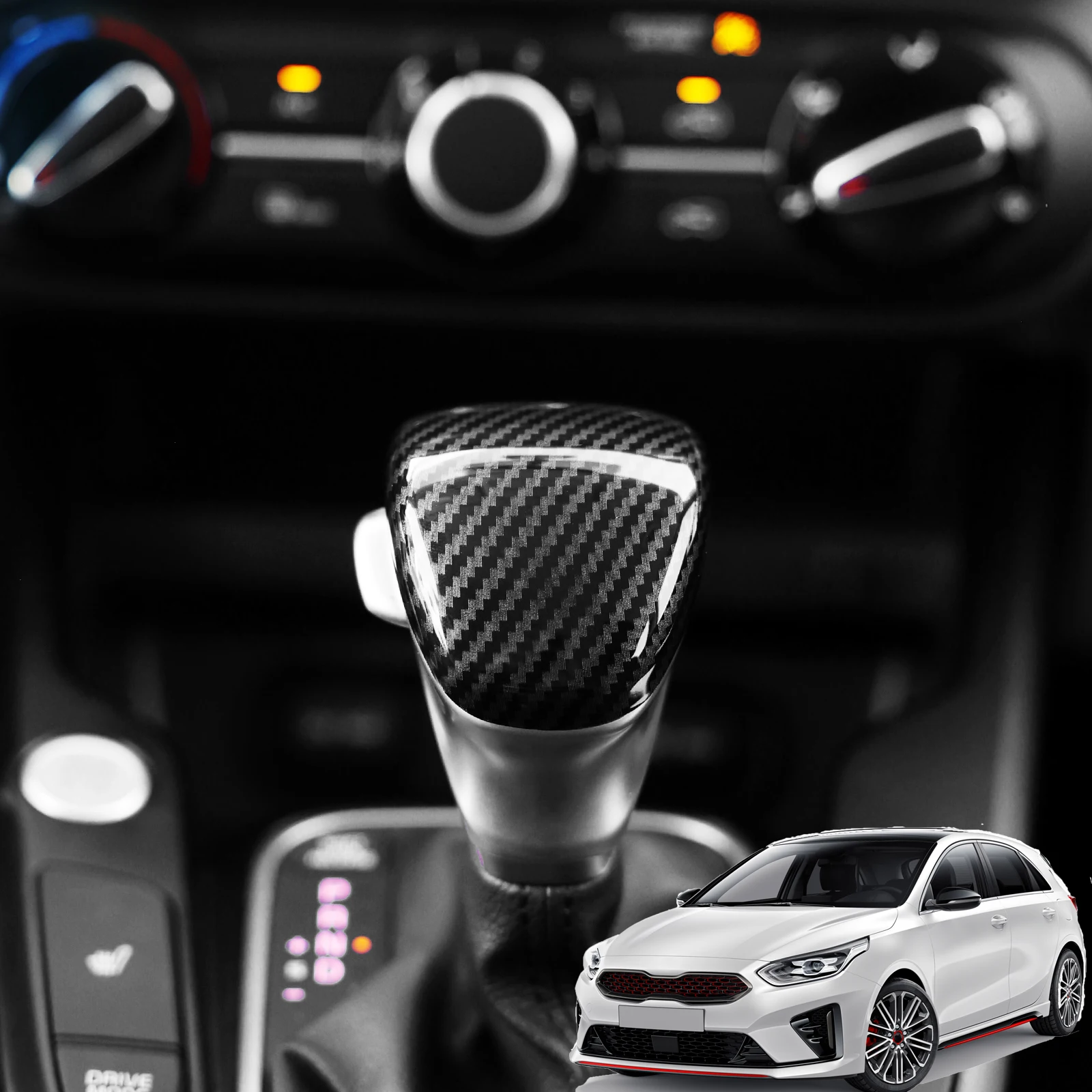 For Kia CEED XCEED 2020-2025 Gear Shift Knob Cover Gearshift Head Level Trim Interior Mouldings