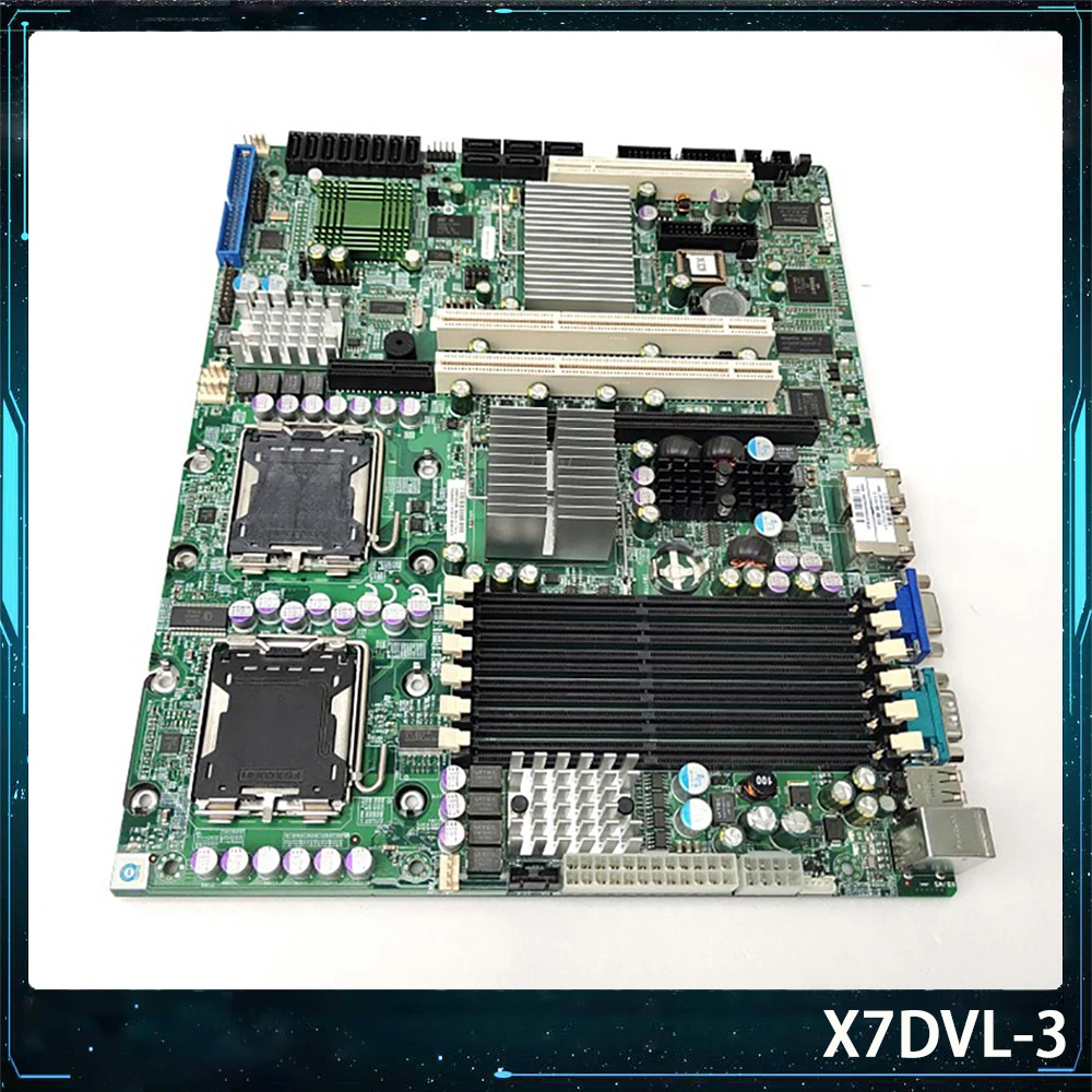 For Supermicro LGA771 5000V 54/53/52/51 SAS/SATA Server Motherboard X7DVL-3