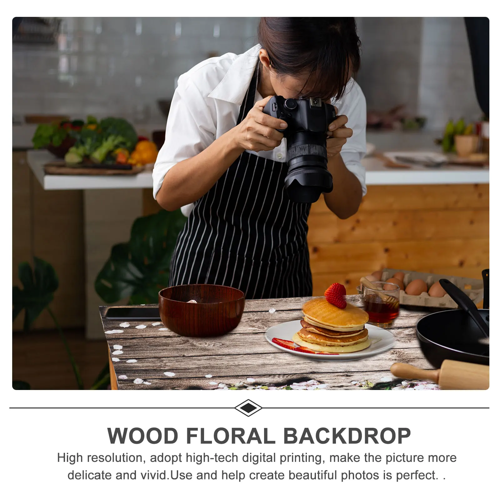 

Photography Background Cloth Wood Grain Backdrop Prop Creative Hanging Floral Wall Tapestry Crafted Exquisite Decoration