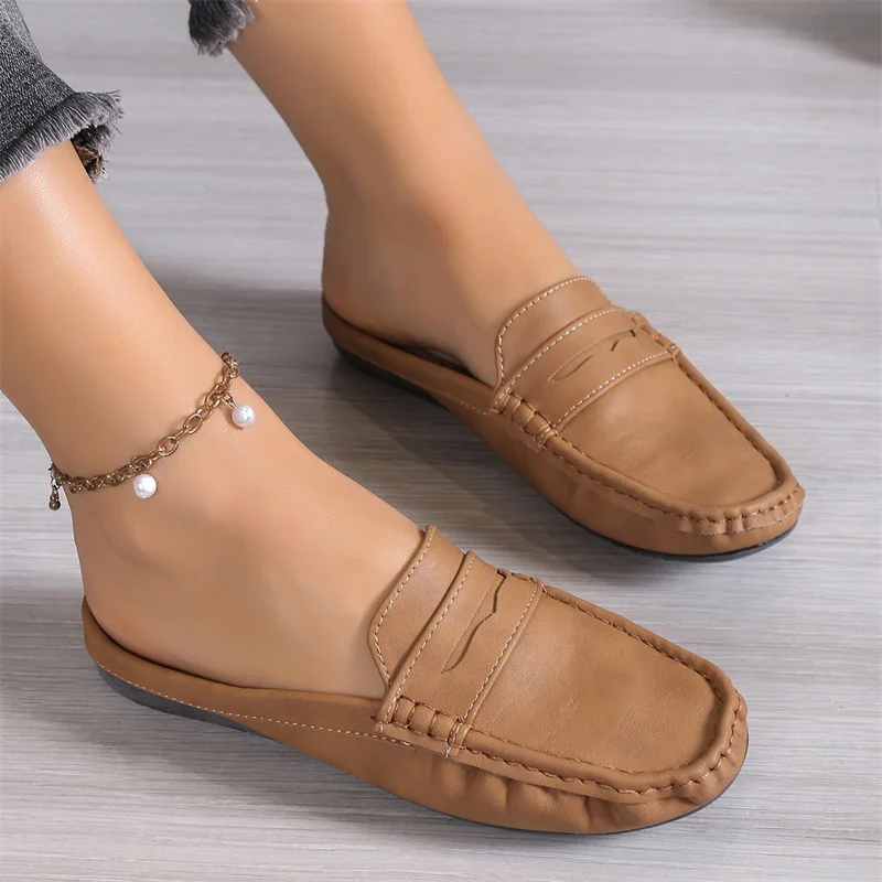 Summer Hot Women's Doudou Shoes Flat Loafers Casual Slip-on Flat Slippers on Daily Shoes Autumn Comfort Shoes Women