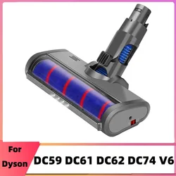 Soft Roller Cleaner Head with LED Headlights for Dyson V6 Animal/ V6 Motorhead /DC58/DC59/DC61/DC62/DC74 Vacuum Cleaner Parts