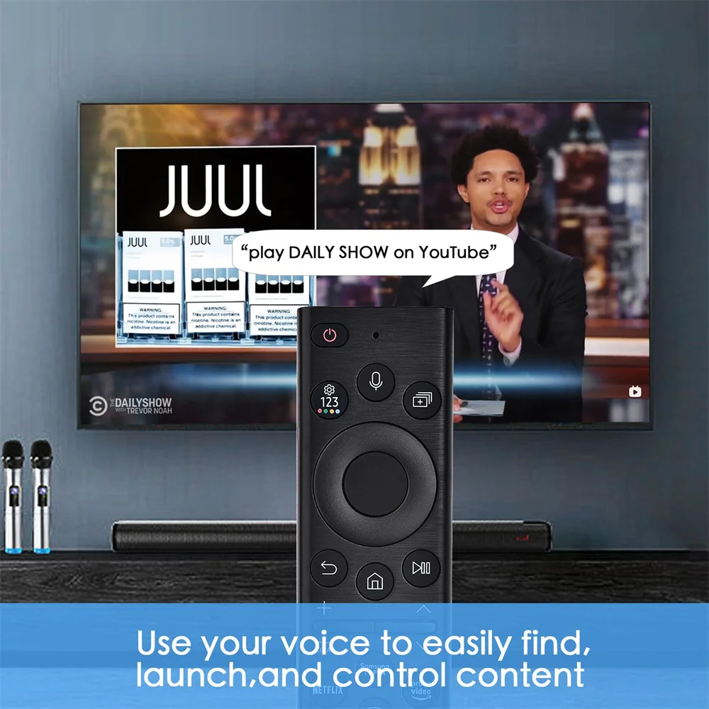 BN59-01385A Controle remoto por voz para Samsung Smart TV 2019-2023 Crystal UHD Neo QLED OLED 4K 8K Series TVs (sem função solar)