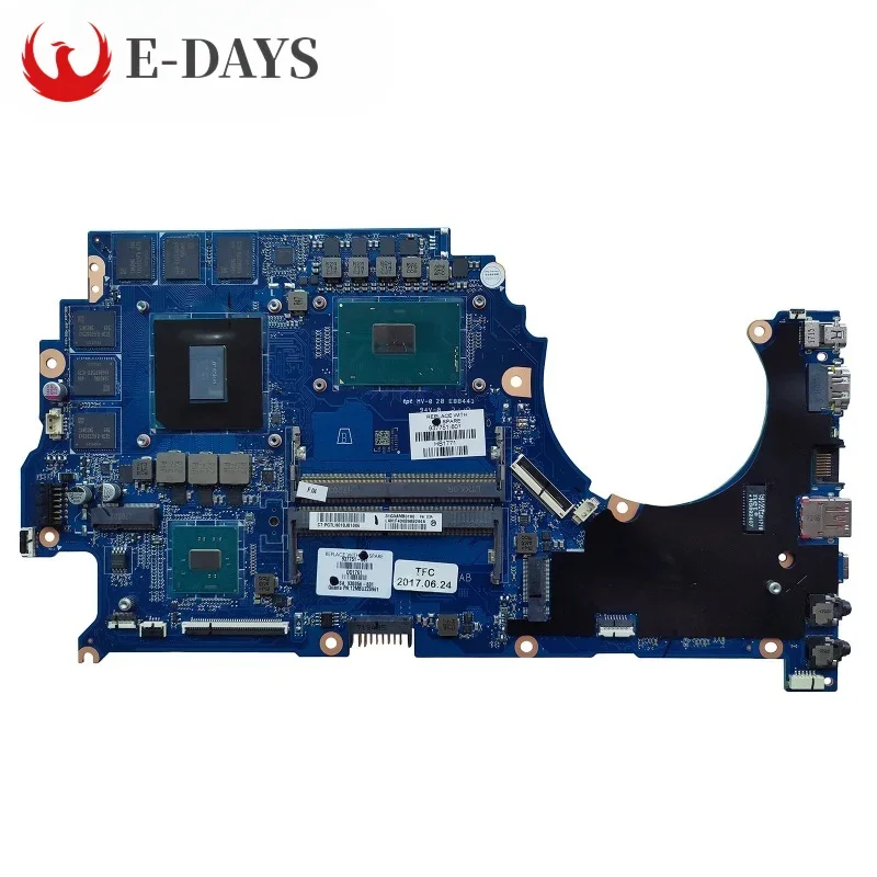 Imagem -01 - para hp Presságio 15-ce 15t-ce Placa-mãe do Portátil Dag3abmbcd0 Mainboard com I57300hq I7-7700hq Cpu Gtx1060 6gb Gpu 100 Testado ok para hp pressagio 15 ce 15t ce placa mae do portatil dag3abmbcd0 mainboard com i57300hq i7 7700hq cpu gtx1060 6gb gpu 100 testado ok 01