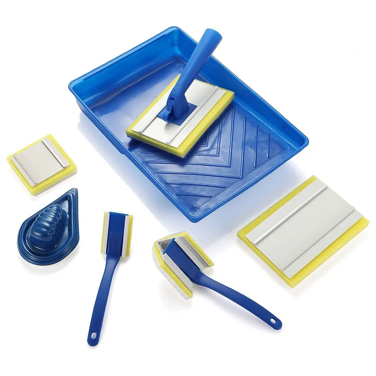 AB09 Paint Pad Set for Corner Walls & Ceilings,7-Inch Pad Painter with Refills, Large Corner Edger,Trim & Touch-Up,Pack of 8