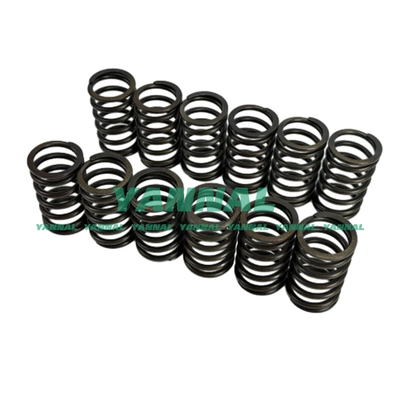 12PCS Valve Spring For Perkins 1104D-E44T Excavator Engine Parts