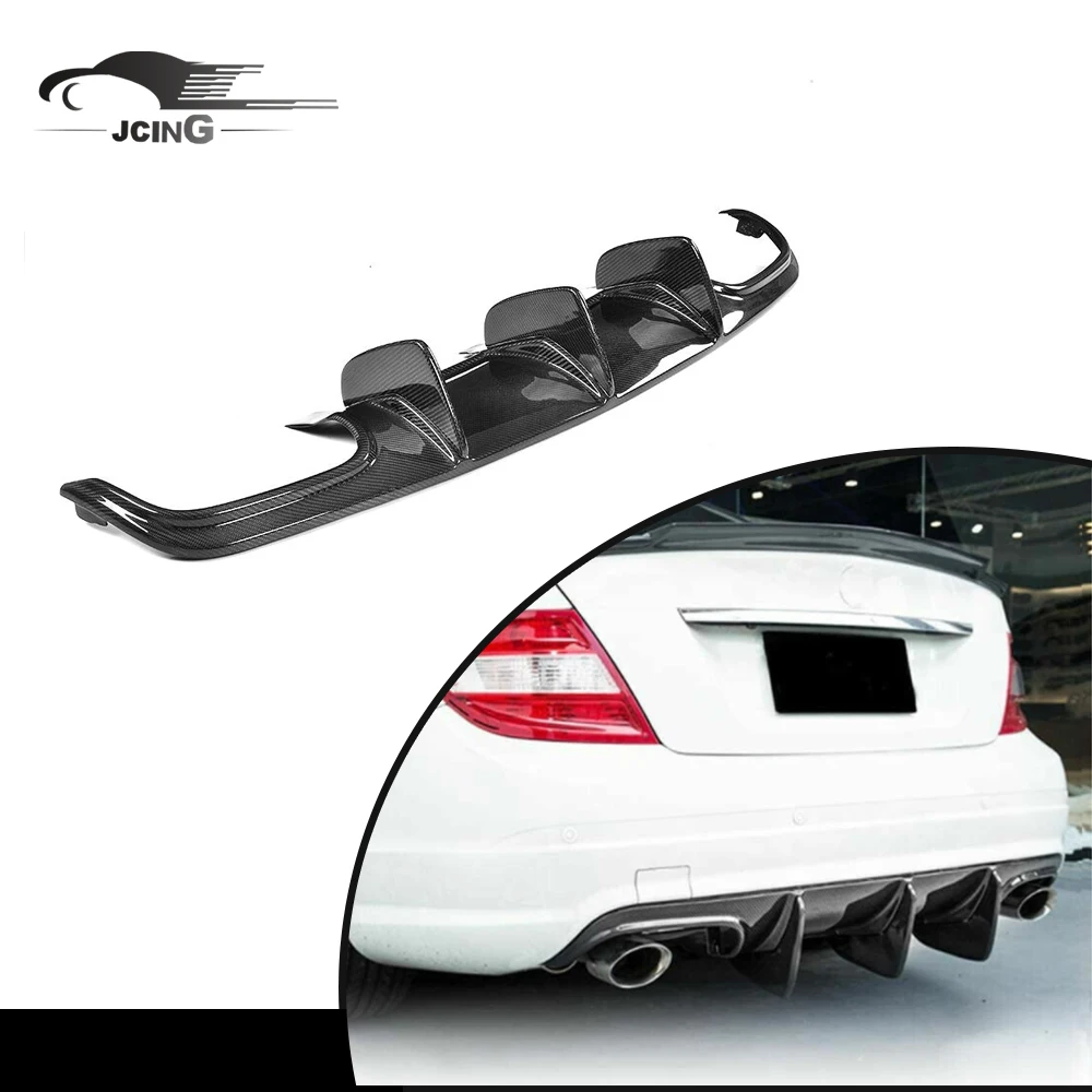 

Aftermarket Auto Parts Carbon fiber Car Bumper rear diffuser universal for Mercedes-Benz W204 C-Class Sedan C63 AMG 2009-2011