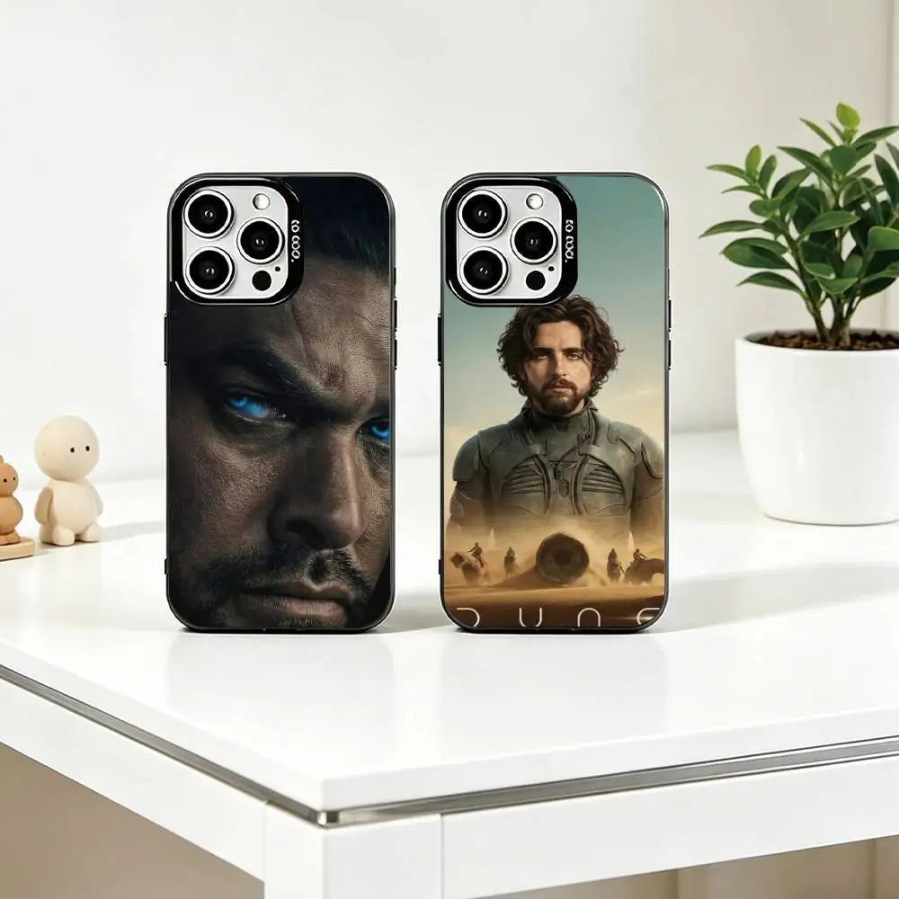 

The film D-Dune Part Three Phone Case For iPhone 17,16,15,14,13,12,11 Plus,Pro Max,XS,Colored Silver Plated Inside Cover