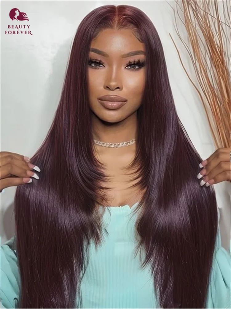 

Beautyforever 13X4 Pre Cut HD Transparent Lace Front Wig Human Har Bye Bye Knots 3.0 Glueless Wig With Drawstring All Head Sizes