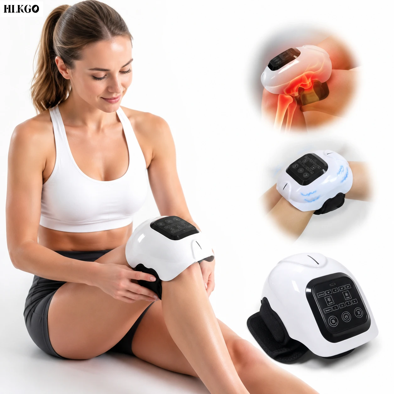 Red Light Therapy Knee Massager Vibration Hot Compress Massager Knee Elbow Shoulder Joints Pain Muscle Relaxing Physiotherapy