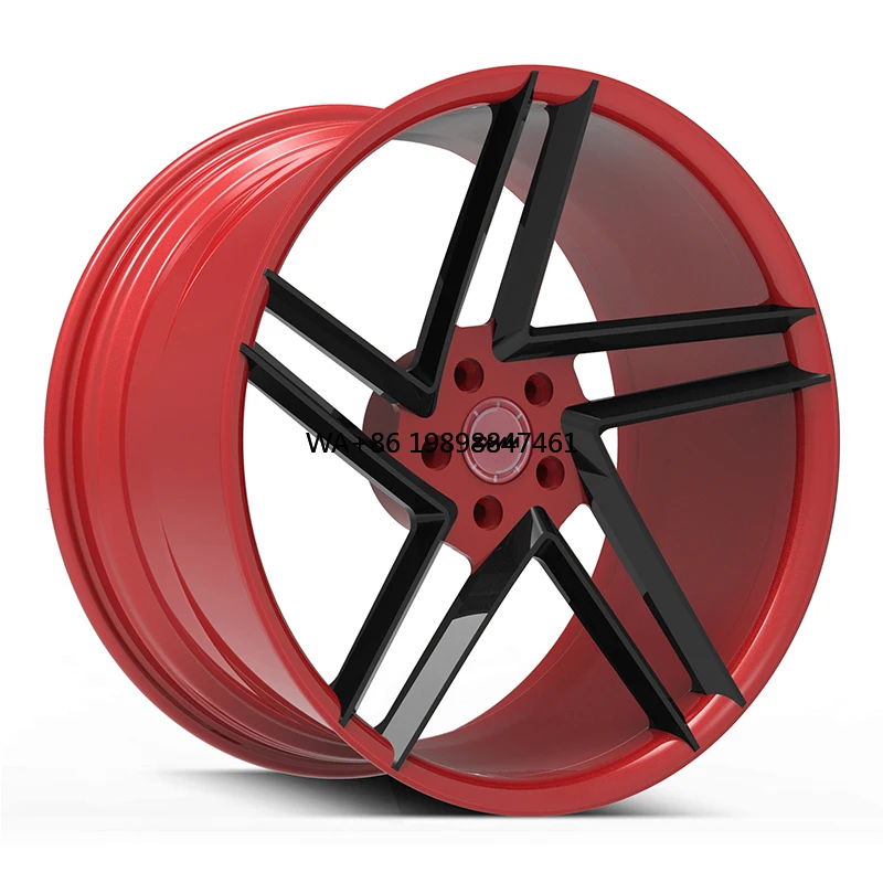 

Custom Forged Wheels One Piece 15 16 17 18 19 20 21 22 23 24 26 Inch Red 5x120 6x139.7 5x114.3 Jante Passenger Car Wheels
