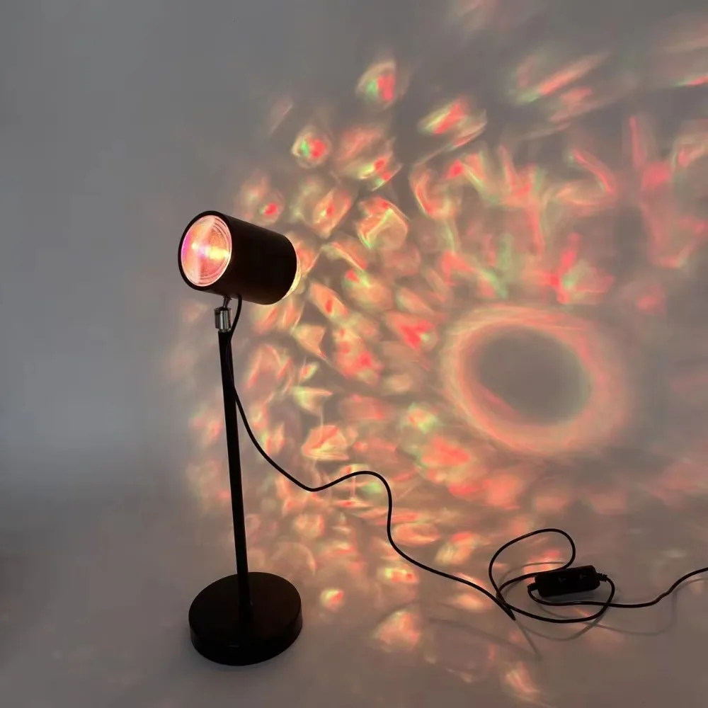 Diode Sunset Water Ripple Double End Remote Control Plug-in Elegant Atmosphere Indoor Bedroom Hotel Bar Night Light
