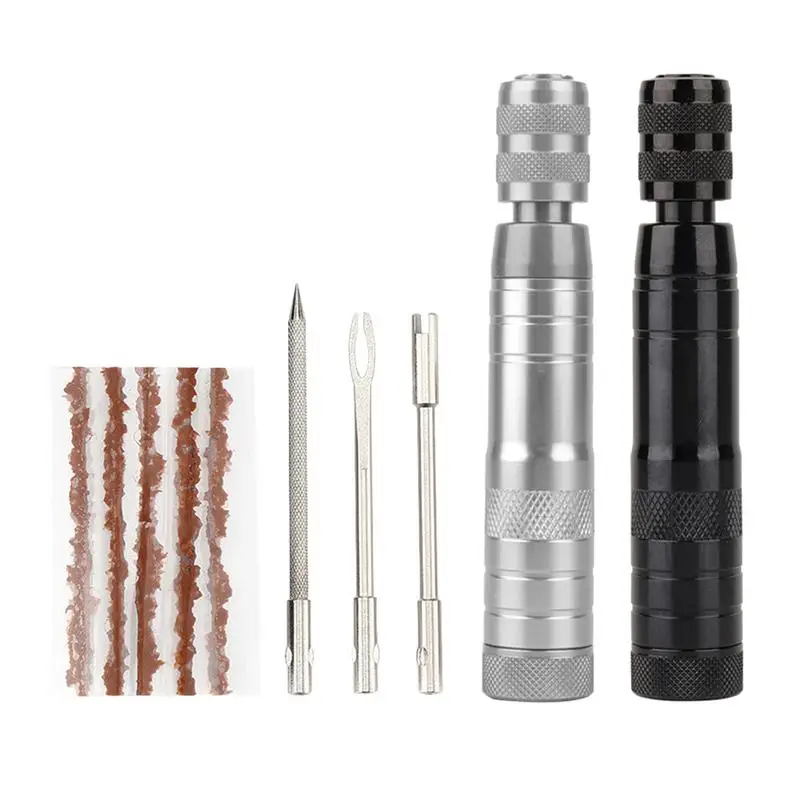 Motorcycle Tire Repair Kit Portable Tire Patching Kit Motorcycle Tire Plug Kit Versatile Bikes Tire Repair Kit Tire Patch Tools