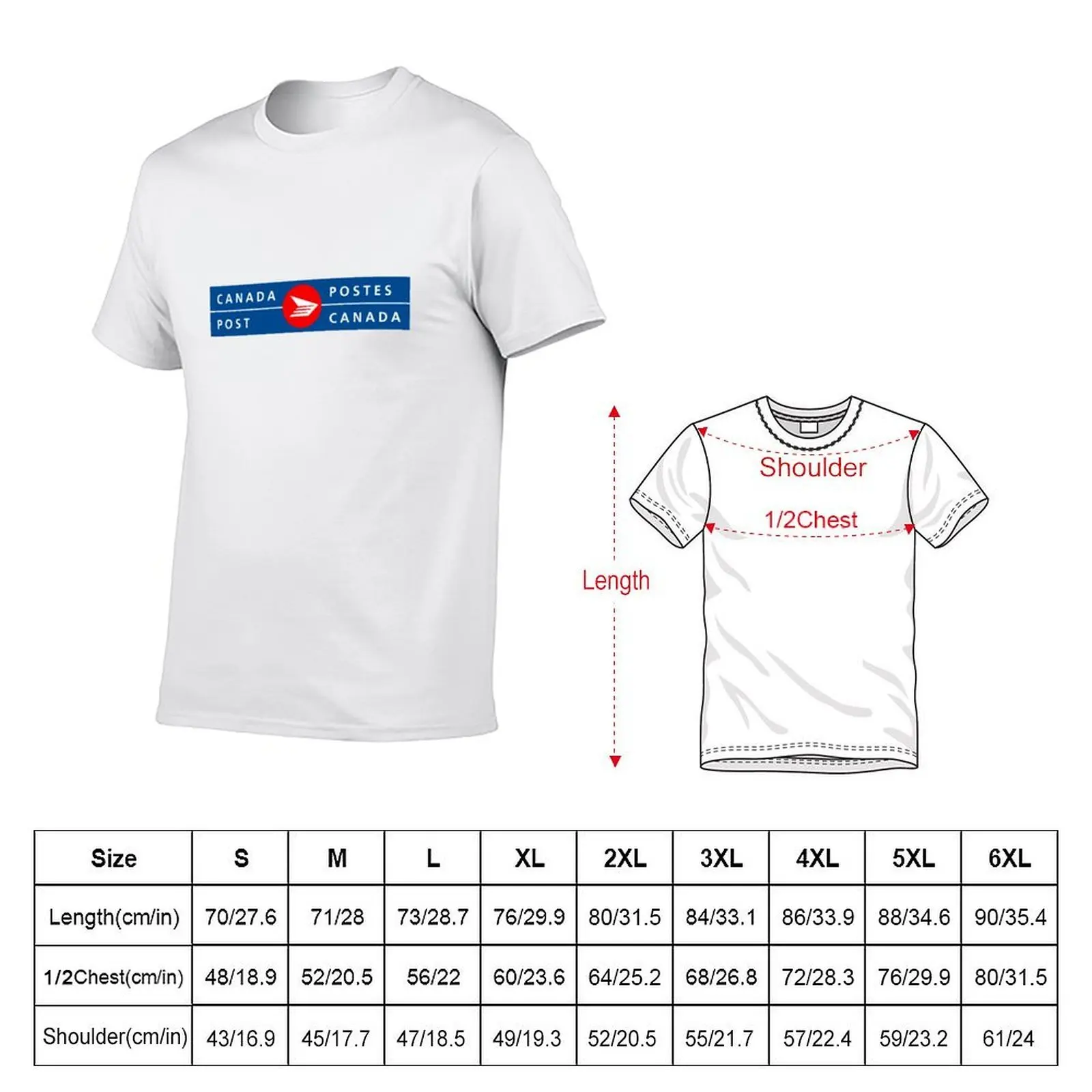 Canada Post Logo Billingual T-Shirt new edition designer shirts mens tall t shirts