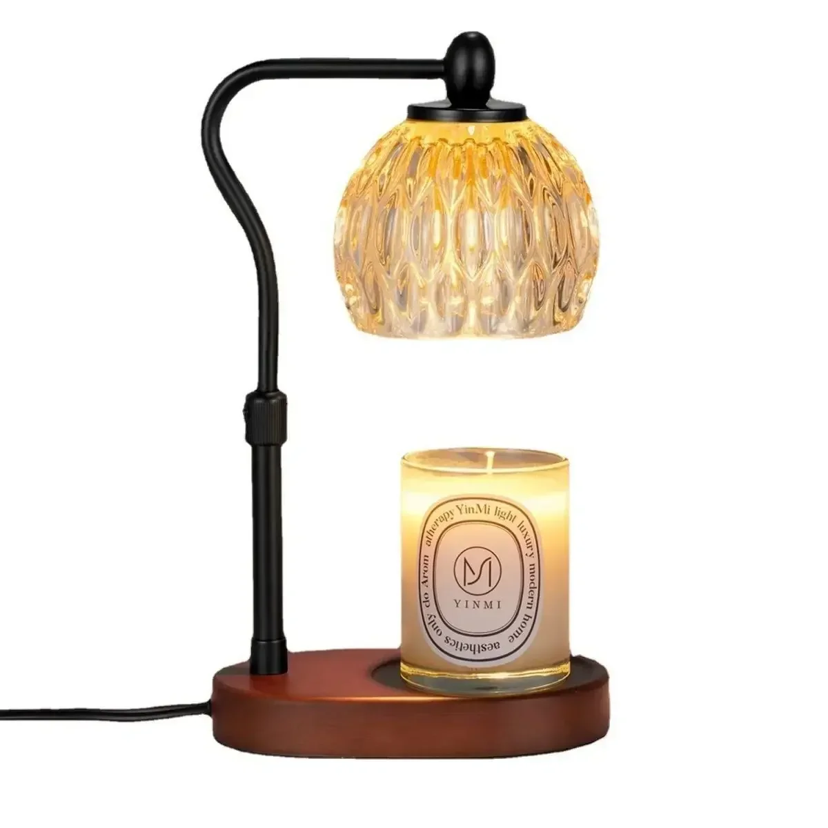 Imagem -06 - Altura Ajustável Lâmpada de Cabeceira Ajustável Candle Warmer Quarto Mood Light Decorações Home Mesa Interior 110v 230v