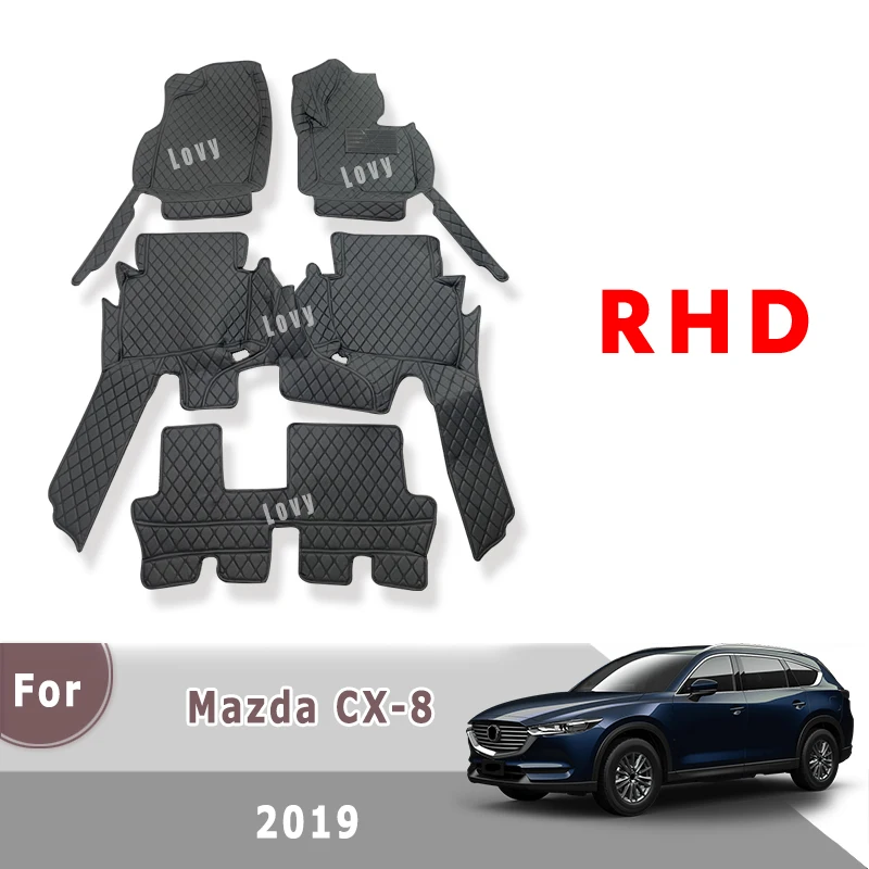 

RHD Carpets For Mazda CX-8 CX8 2023 2022 2021 2020 2019 (7 seats) Car Floor Mats Auto Interior Covers Pads Accessories Rugs Foot