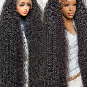 300% Density 40 46 inch Deep Wave 13x6 HD HD Front Human Hair Wig Loose Water Curved 13x4 Front Wiging Human Hair for Woman 10 Main Sales Human Hair Lace - №7