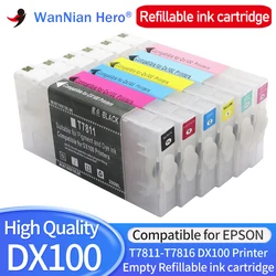 T7811-T7816 Compatible Empty Refillable ink cartridge with chips For Fujifilm Frontier-S DX-100 Fuji DX100 Printer 200ML/PC