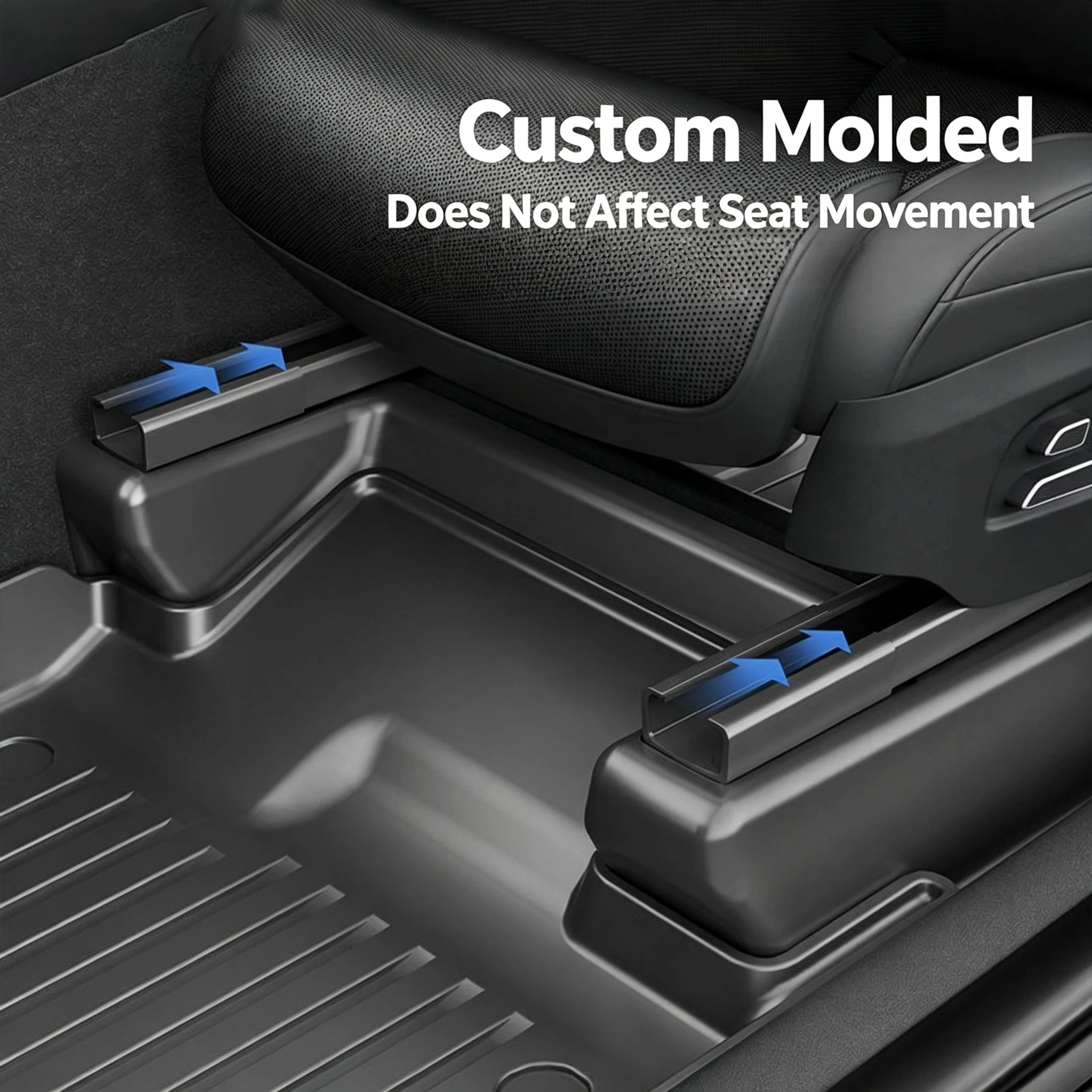 Under Seat Slide Rail Protector for Tesla Model YL 2026+ TPE Corner Guard Anti-Kick Anti-Dust Anti-Scratch Interior Accessories