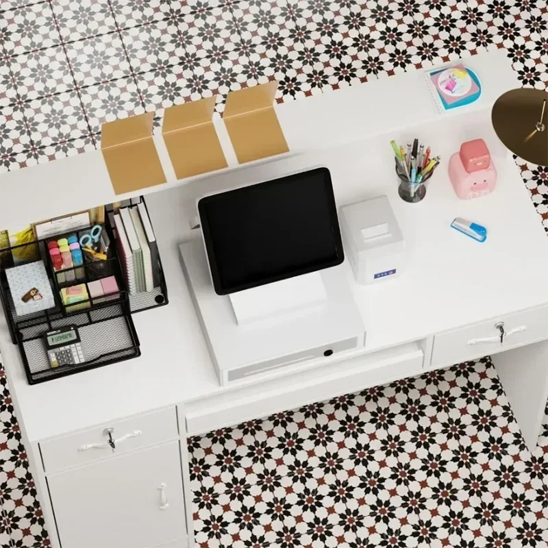 Luxury Receiption Desk Checkout Counter For Supermarket Table Reception Front Bank Furniture Bureau Meuble Store Showcase Home