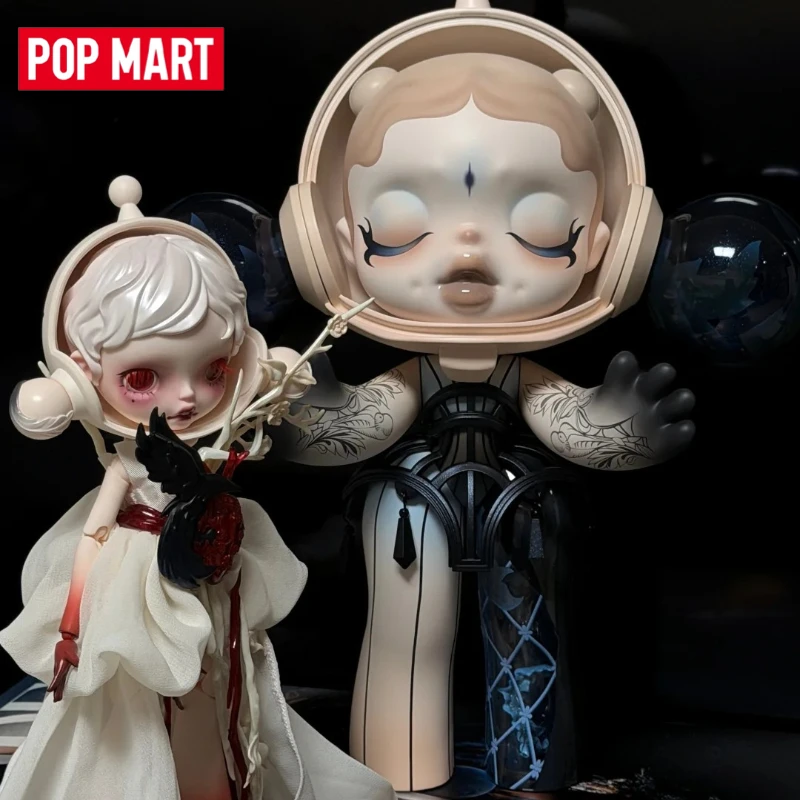 

Genuine POP MART SKULLPANDA × GUO PEI 1/6 BJD Mega Skullpanda 400% Guo Pei Series Anime Figure Creative Pendant