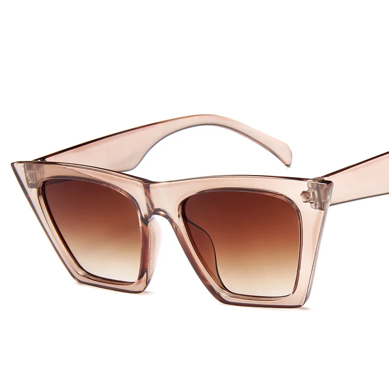 Fashion Square Sunglasses Woman Designer Luxury Man/Woman Cat Eye Sun Glasses Classic Vintage UV400 Outdoor Oculos De Sol image 4