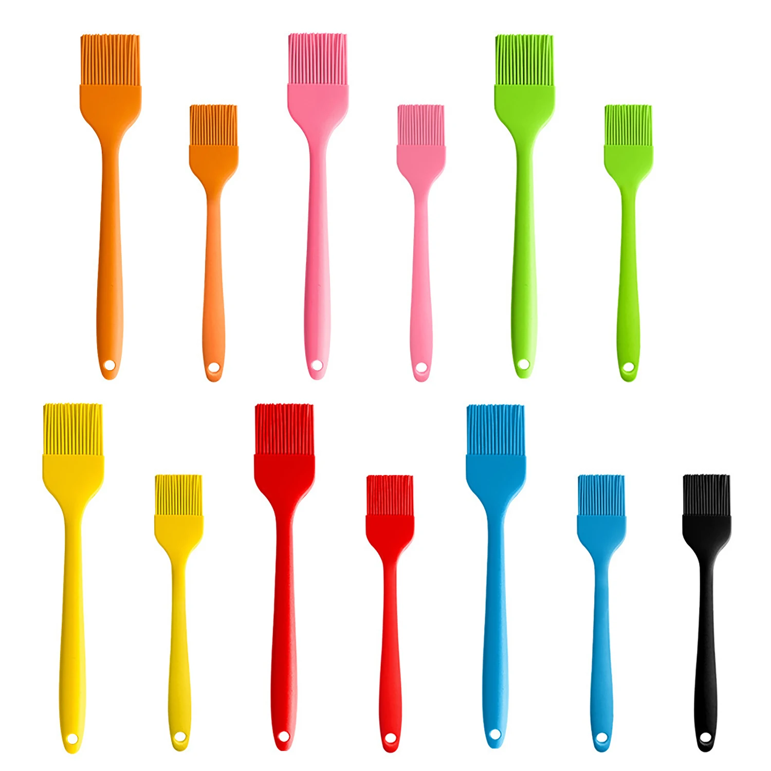 Silicone Basting Brushes, Heat Resistant Marinading Meat Grill Basting Pastry Brush for Oil Butter Sauce Sausages Desserts