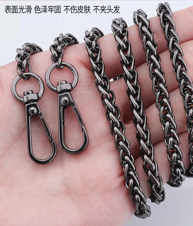 Geldbörsen-Kettenriemen, Ersatz-Taschenriemen, DIY-Handtaschen-Metallkette, Schultertasche, 60 cm/23,6 Zoll, 90 cm/35,4 Zoll, 120 cm/47,2 Zoll – Detail 9