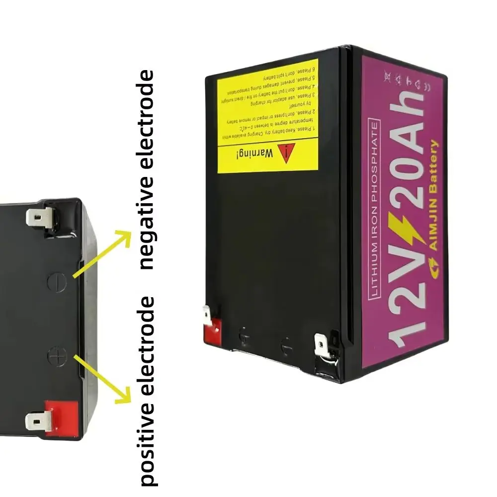 12V 20Ah Rechargeable LiFePO4 Battery Pack 20000mAh  for Electric Sprayer Children's Toy Car Solar Street Lights Emergency Lamp