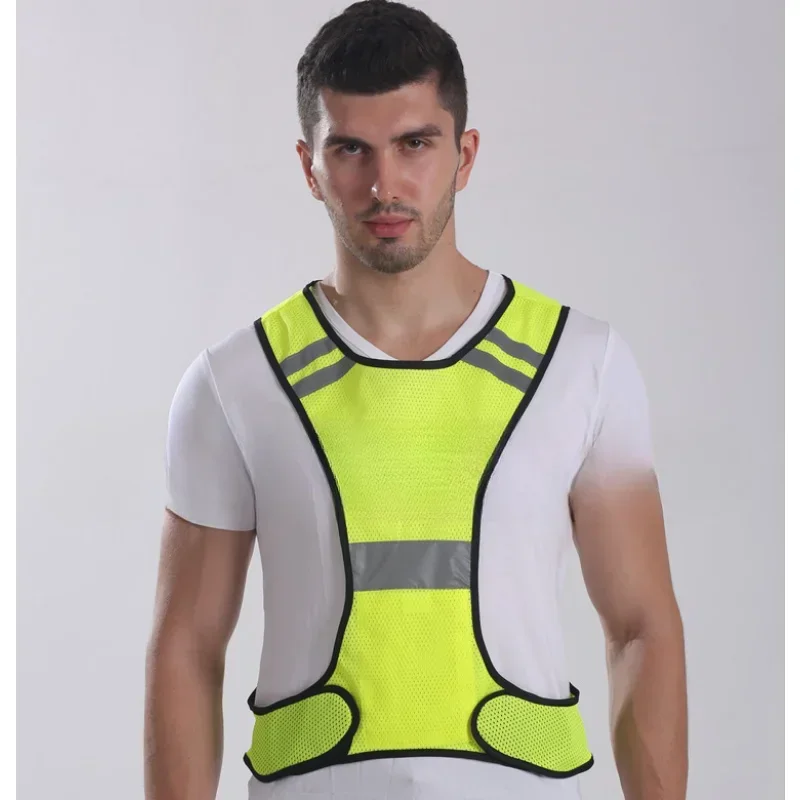 

Adjustable Reflective Belt for Unisex Safety Cycling and Night Running with High Visibility Traffic Vest, 1 Set