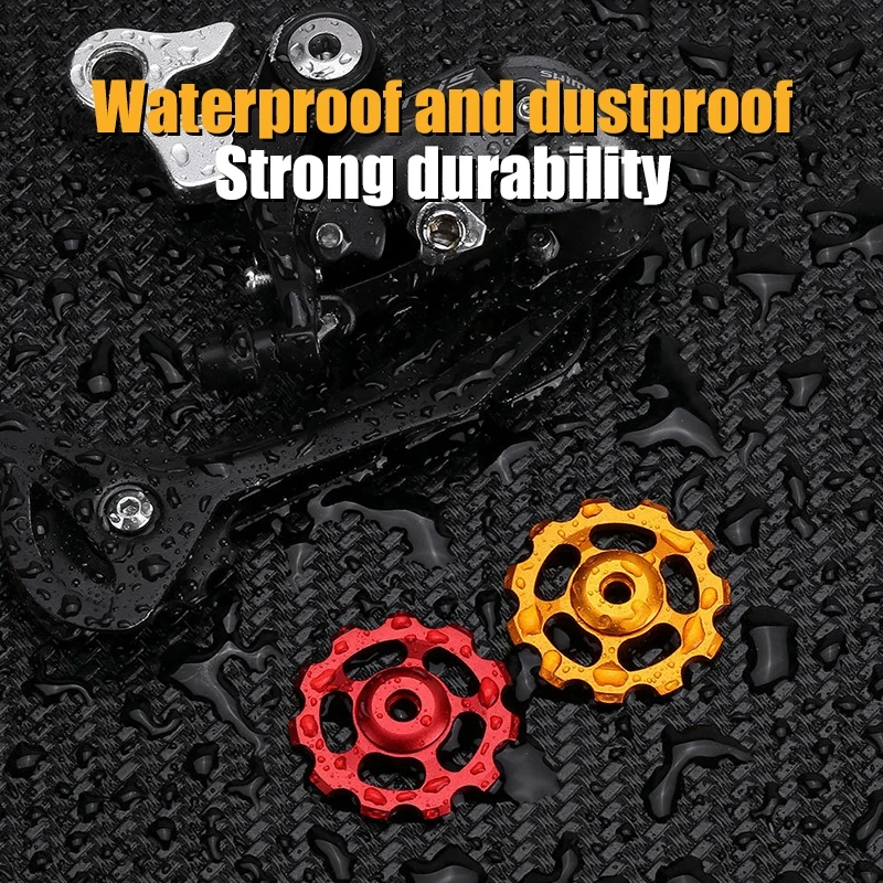 11T Aluminum Alloy CNC Rear Derailleur Pulley Sealed Bearing Jockey Wheel MTB Road Bike Guide Roller Cycling Accessories