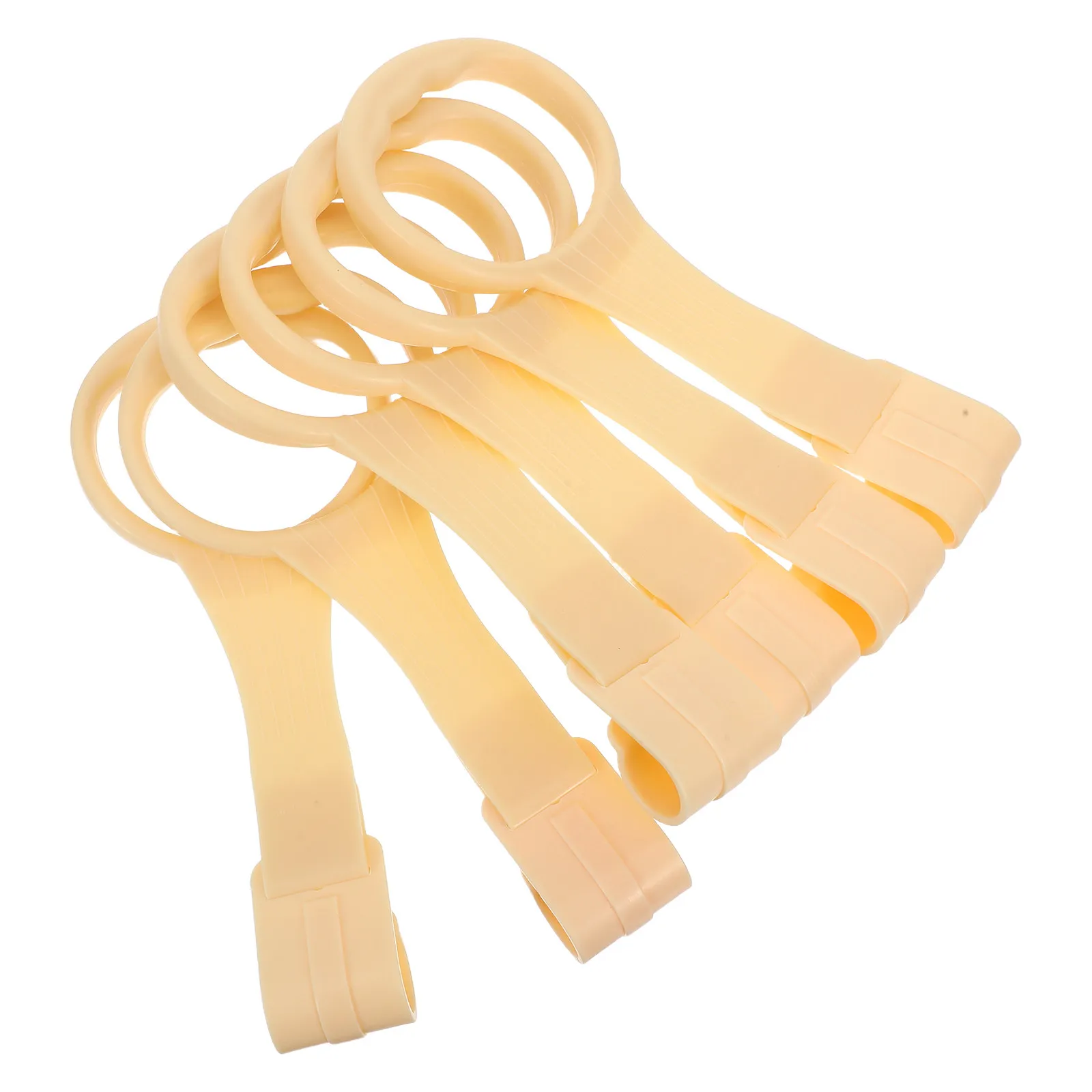 6Pcs Baby Infant Crib Hanging Pull Up Rings Soft Playpen Handles for Walking Assistant Toddler Standing Pull Up Rings